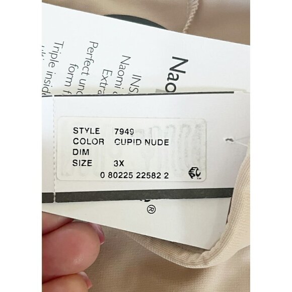 Naomi & Nicole Hi Waist Thigh Slimmer Ultimate Control Nude Womens Sz 3X NWT - Picture 7 of 8
